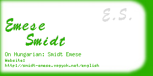 emese smidt business card